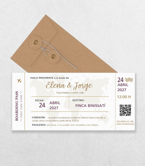 Invitación de Boda " Embarcados"