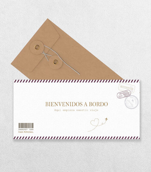 Invitación de Boda " Embarcados"